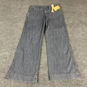 Lee Pants Womens 12 M Blue Colorwash Khakis One True Fit Bootcut 34x32 Mid NWT‎